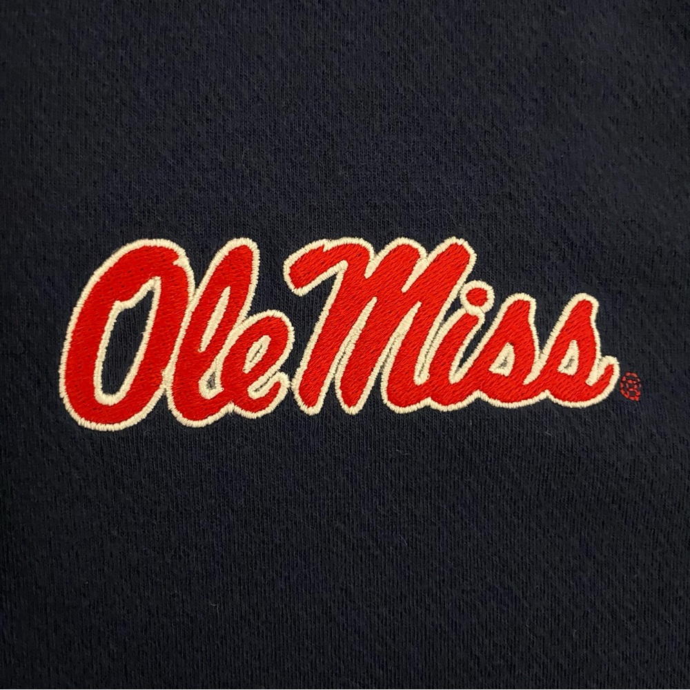 Nike Victory Dri-Fit Quarter Zip Ole Miss Mens Medium Blue Pullover NWT - Picture 6 of 12